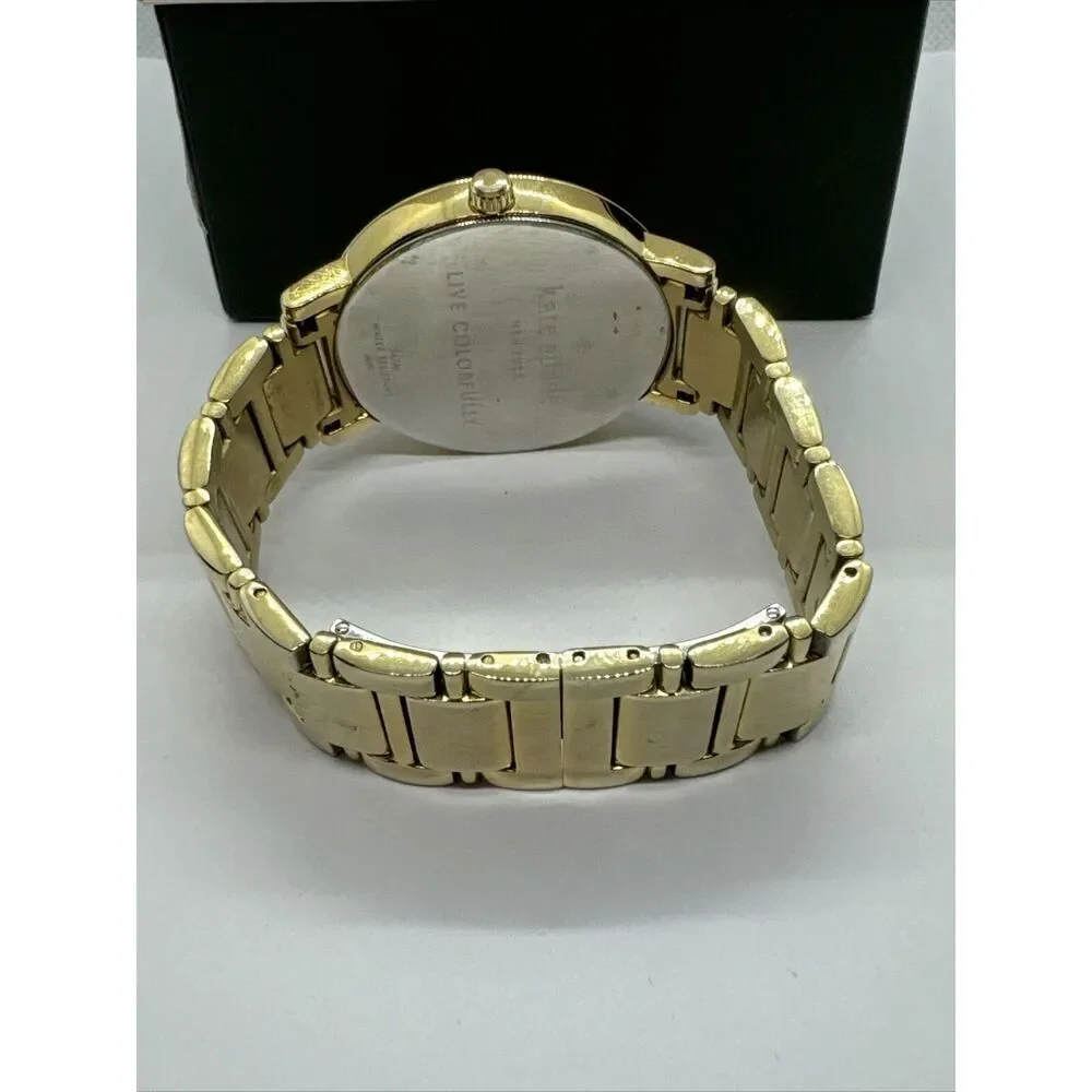 Kate Spade Gramercy 0009 Women's Gold Stainless Steel Analog Dial Watch JNA146